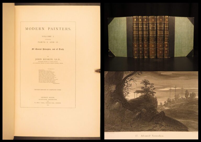 Image of 1892 – Modern Painters – John Ruskin | Illustrated Victorian Art, 6vol Set