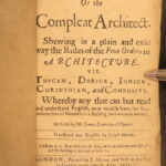 1655 – Five Orders of Architecture – Vignola | Illustrated Columns & Art, English ed