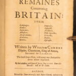 1657 – Britannia – William Camden | Medieval History & Poetry, Remaines