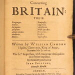 1657 – Britannia – William Camden | Medieval History & Poetry, Remaines