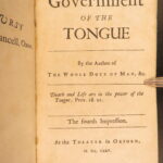 1675 – Government of the Tongue – Allestree | English Linguistics & Speech