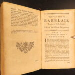 1737 – Works of Francis Rabelais | Illustrated 5v Set – Gargantua and Pantagruel