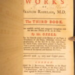 1737 – Works of Francis Rabelais | Illustrated 5v Set – Gargantua and Pantagruel