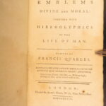 1778 – Emblems, Divine & Moral – Quarles | Illustrated Devotional Poetry, Hieroglyphicks