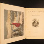 1880 – Works of Charles Dickens | Illustrated Set, Beautiful Gilt Binding, 5v