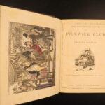 1880 – Works of Charles Dickens | Illustrated Set, Beautiful Gilt Binding, 5v