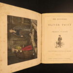 1880 – Works of Charles Dickens | Illustrated Set, Beautiful Gilt Binding, 5v