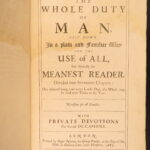 1687 – Whole Duty of Man – Allestree | Anglican, Restoration Devotional | Folio