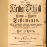 1755 – Kaspar Ulrich German Bible | First Edition | Huge Zurich Printing | Swiss Reformed
