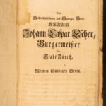 1755 – Kaspar Ulrich German Bible | First Edition | Huge Zurich Printing | Swiss Reformed
