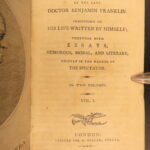 1799 – Works of Benjamin Franklin | On Slave Trade, Autobiography – Americana