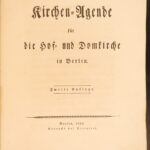 1822 – Church of Berlin Agenda | King Frederick William III Signed & Dedicated