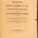 1822 – Church of Berlin Agenda | King Frederick William III Signed & Dedicated