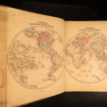 1862 – Johnson’s New Family Atlas | Enormous Hand-Colored Maps | World Maps