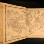 1862 – Johnson’s New Family Atlas | Enormous Hand-Colored Maps | World Maps