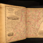 1862 – Johnson’s New Family Atlas | Enormous Hand-Colored Maps | World Maps
