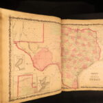 1862 – Johnson’s New Family Atlas | Enormous Hand-Colored Maps | World Maps