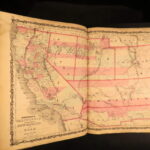 1862 – Johnson’s New Family Atlas | Enormous Hand-Colored Maps | World Maps