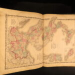1862 – Johnson’s New Family Atlas | Enormous Hand-Colored Maps | World Maps