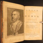 1759 – Iliad & Odyssey – Homer | Famous Alexander Pope English – 8v Set