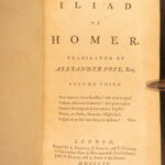 1759 – Iliad & Odyssey – Homer | Famous Alexander Pope English – 8v Set