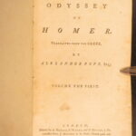 1759 – Iliad & Odyssey – Homer | Famous Alexander Pope English – 8v Set