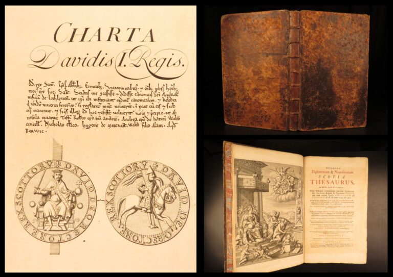 Image of 1739 – Famous Scottish Thesaurus | Enormous First Edition, Illustrated Coins & Charters