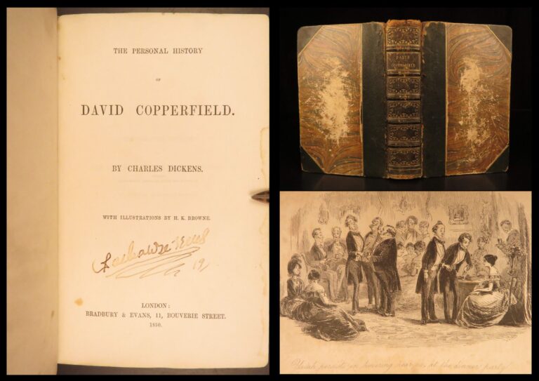 Image of 1850 – David Copperfield – Charles Dickens | First Printing, Phiz Illustrations
