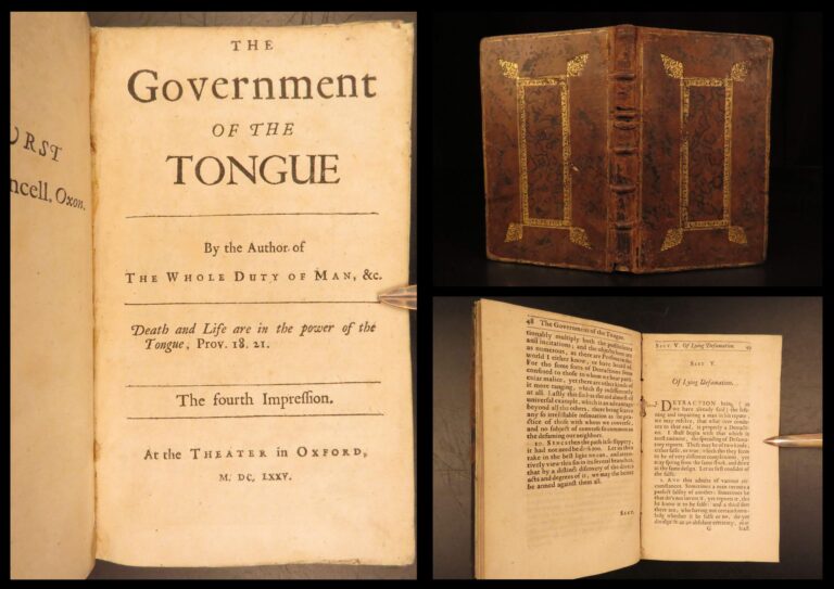 Image of 1675 – Government of the Tongue – Allestree | English Linguistics & Speech