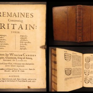 1657 – Britannia – William Camden | Medieval History & Poetry, Remaines