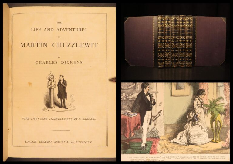 Image of 1880 – Works of Charles Dickens | Illustrated Set, Beautiful Gilt Binding, 5v