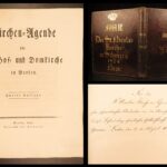1822 – Church of Berlin Agenda | King Frederick William III Signed & Dedicated