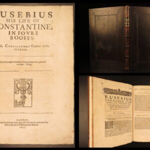 1637 – Life of Constantine – Eusebius | First English Edition – Beautiful Binding