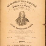 1850 – The Well-Tempered Clavier – Bach | Early Carl Czerny Edition, Piano Score