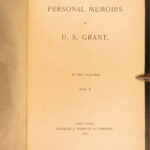 1885 General Ulysses S. Grant 1ed Civil War Memoirs of Union Illustrated MAPS 2v
