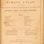 1854 Mitchell School ATLAS 32 MAPS America TEXAS Wild West Confederate South
