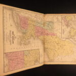 1854 Mitchell School ATLAS 32 MAPS America TEXAS Wild West Confederate South