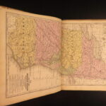 1854 Mitchell School ATLAS 32 MAPS America TEXAS Wild West Confederate South