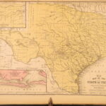 1854 Mitchell School ATLAS 32 MAPS America TEXAS Wild West Confederate South