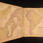 1854 Mitchell School ATLAS 32 MAPS America TEXAS Wild West Confederate South