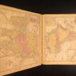 1854 Mitchell School ATLAS 32 MAPS America TEXAS Wild West Confederate South