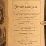 1857 – Masonic Textbook – Jeremy Cross | Illustrated Freemasonry, Rites & Music