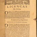 1729 – Fenix de Africa – Tolentino | Survey on St Augustine Relics, Portuguese