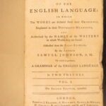 1760 – Samuel Johnson English Dictionary | Early 2nd Edition, Knapton
