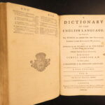 1760 – Samuel Johnson English Dictionary | Early 2nd Edition, Knapton