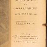 1795 – Works of Montesquieu | Spirit of the Laws & Letters – 5v Set