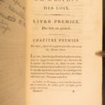 1795 – Works of Montesquieu | Spirit of the Laws & Letters – 5v Set
