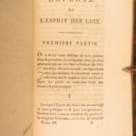 1795 – Works of Montesquieu | Spirit of the Laws & Letters – 5v Set