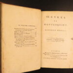 1795 – Works of Montesquieu | Spirit of the Laws & Letters – 5v Set