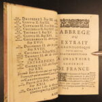 1677 – History of France – Mezeray | Portraits of Kings of France, 6v Set